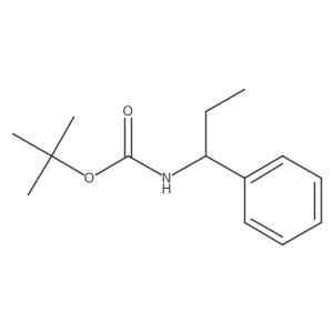 1,1-Dimethylethyl N-[(1R)-1-phenylpropyl]carbamate Structure