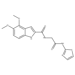 4,5-dimethoxy-N-[2-oxo-2-(1,3-thiazol-2-ylamino)ethyl]-1H-indole-2-carboxamide Structure