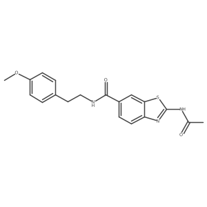 2-(acetylamino)-N-(4-methoxyphenethyl)-1,3-benzothiazole-6-carboxamide Structure
