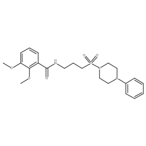 2,3-dimethoxy-N-(3-((4-phenylpiperazin-1-yl)sulfonyl)propyl)benzamide结构式
