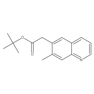 (7-Methyl-quinolin-6-yl)-acetic acid tert-butyl ester Structure
