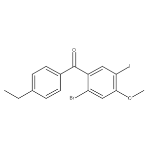 (2-bromo-5-iodo-4-methoxyphenyl)(4-ethylphenyl)Methanone Structure