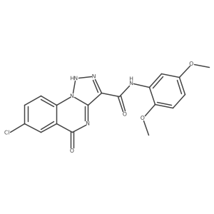 7-chloro-N-(2,5-dimethoxyphenyl)-5-hydroxy[1,2,3]triazolo[1,5-a]quinazoline-3-carboxamide结构式