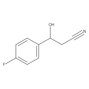 (S)-3-(4-Fluorophenyl)-3-hydroxypropanenitrile Structure