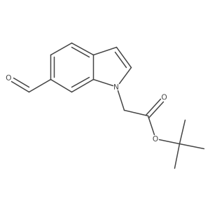 tert-butyl 2-(6-formyl-1H-indol-1-yl)acetate Structure