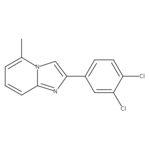 2-(3,4-Dichlorophenyl)-5-methylimidazo[1,2-a]pyridine结构式