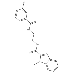 N-(2-{[(3-chlorophenyl)carbonyl]amino}ethyl)-1-methyl-1H-indole-2-carboxamide Structure