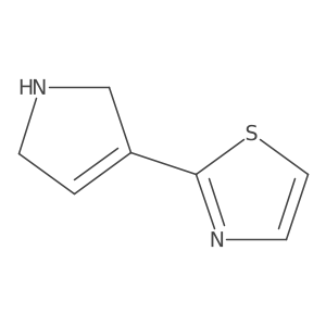 2-(2,5-dihydro-1H-pyrrol-3-yl)-thiazole结构式