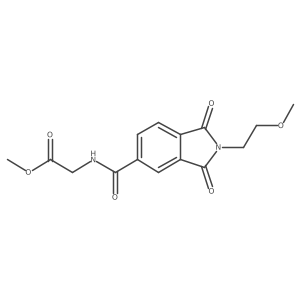 COCCN1C(=O)c2ccc(C(=O)NCC(=O)OC)cc2C1=O结构式