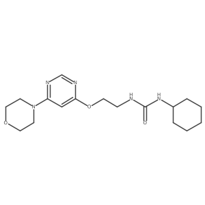 1-Cyclohexyl-3-(2-((6-morpholinopyrimidin-4-yl)oxy)ethyl)urea结构式