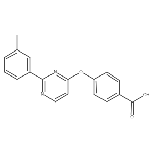 4-{[2-(3-Methylphenyl)pyrimidin-4-yl]oxy}benzoic acid Structure