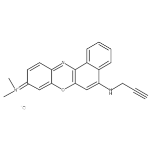 [5-(2-Propynylamino)-9H-benzo[a]phenoxazin-9-ylidene]dimethylammonium chloride结构式