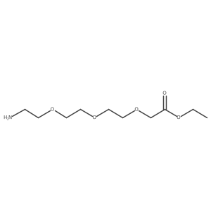 Ethyl 2-(2-(2-(2-aminoethoxy)ethoxy)ethoxy)acetate结构式