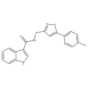 N-((5-(4-fluorophenyl)isoxazol-3-yl)methyl)-1H-indole-3-carboxamide Structure