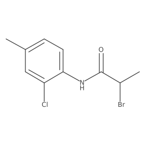 2-Bromo-N-(2-chloro-4-methylphenyl)propanamide Structure