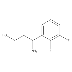 (3R)-3-amino-3-(2,3-difluorophenyl)propan-1-ol结构式