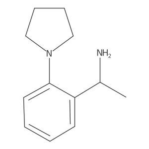 (1S)-1-[2-(pyrrolidin-1-yl)phenyl]ethan-1-amine Structure