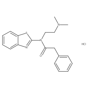 N-(benzo[d]thiazol-2-yl)-N-(2-(dimethylamino)ethyl)-2-phenylacetamide hydrochloride Structure
