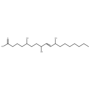 5,8,11-Trihydroxyoctadec-9-enoic acid结构式