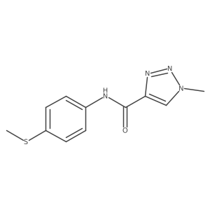 1-methyl-N-(4-(methylthio)phenyl)-1H-1,2,3-triazole-4-carboxamide结构式