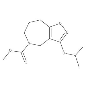 methyl 3-isopropoxy-5,6,7,8-tetrahydro-4H-isoxazolo[4,5-c]azepine-5-carboxylate结构式