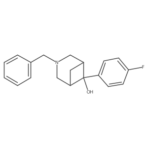 3-Benzyl-6-(4-fluorophenyl)-3-azabicyclo[3.1.1]heptan-6-ol Structure
