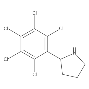(2R)-2-(2,3,4,5,6-Pentachlorophenyl)pyrrolidine Structure