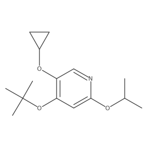 4-Tert-butoxy-5-cyclopropoxy-2-isopropoxypyridine结构式