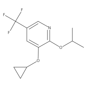 3-Cyclopropoxy-2-isopropoxy-5-(trifluoromethyl)pyridine结构式