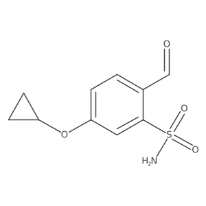 5-Cyclopropoxy-2-formylbenzenesulfonamide Structure