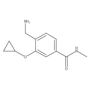 4-(Aminomethyl)-3-cyclopropoxy-N-methylbenzamide Structure