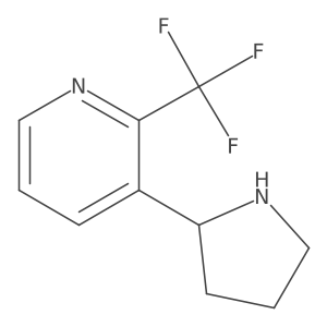 3-(Pyrrolidin-2-yl)-2-(trifluoromethyl)pyridine Structure