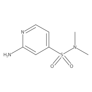 2-amino-N,N-dimethylpyridine-4-sulfonamide结构式
