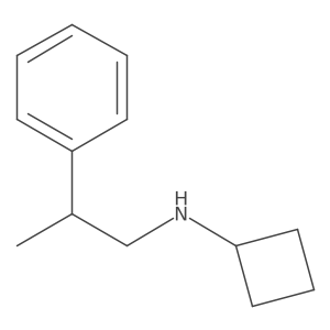 N-(2-phenylpropyl)cyclobutanamine Structure
