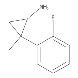 2-(2-Fluorophenyl)-2-methylcyclopropan-1-amine结构式