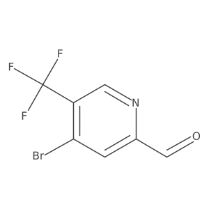4-Bromo-5-(trifluoromethyl)picolinaldehyde结构式