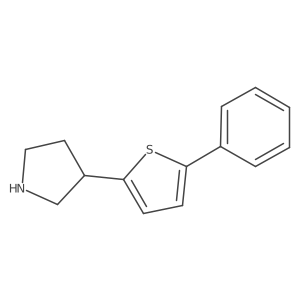 3-(5-Phenylthiophen-2-yl)pyrrolidine Structure