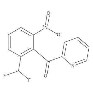 2-(2-(Difluoromethyl)-6-nitrobenzoyl)pyridine Structure