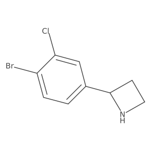 2-(4-Bromo-3-chlorophenyl)azetidine Structure