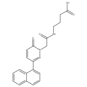4-({[3-(naphthalen-1-yl)-6-oxopyridazin-1(6H)-yl]acetyl}amino)butanoic acid Structure