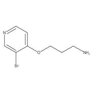 3-[(3-Bromopyridin-4-yl)oxy]propan-1-amine Structure