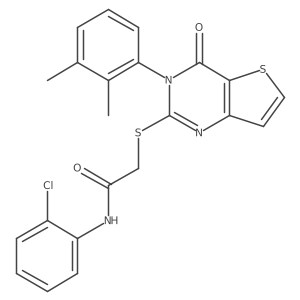 N-(2-chlorophenyl)-2-{[3-(2,3-dimethylphenyl)-4-oxo-3,4-dihydrothieno[3,2-d]pyrimidin-2-yl]sulfanyl}acetamide Structure