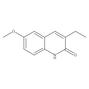 3-Ethyl-6-methoxy-1,2-dihydroquinolin-2-one结构式