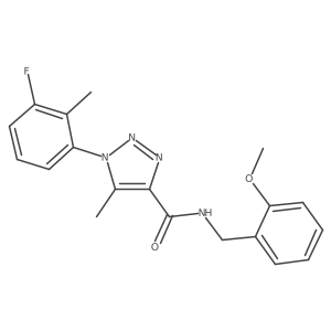 1-(3-fluoro-2-methylphenyl)-N-(2-methoxybenzyl)-5-methyl-1H-1,2,3-triazole-4-carboxamide Structure