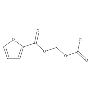((Chlorocarbonyl)oxy)methyl furan-2-carboxylate结构式