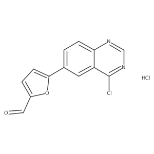 5-(4-Chloroquinazolin-6-yl)furan-2-carbaldehyde hydrochloride Structure