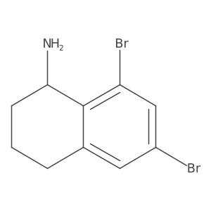 6,8-Dibromo-1,2,3,4-tetrahydronaphthalen-1-amine Structure
