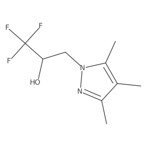 1,1,1-trifluoro-3-(3,4,5-trimethyl-1H-pyrazol-1-yl)propan-2-ol Structure