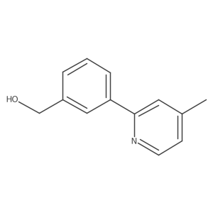 (3-(4-Methylpyridin-2-yl)phenyl)methanol Structure