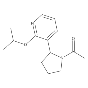 1-(2-(2-Isopropoxypyridin-3-yl)pyrrolidin-1-yl)ethanone结构式